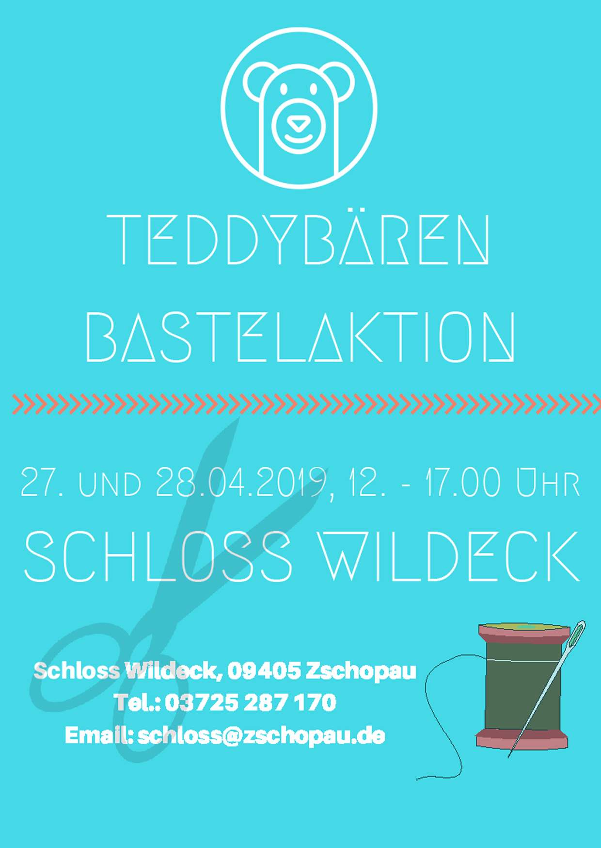 offizieller Flyer zum Teddybärenbasteln